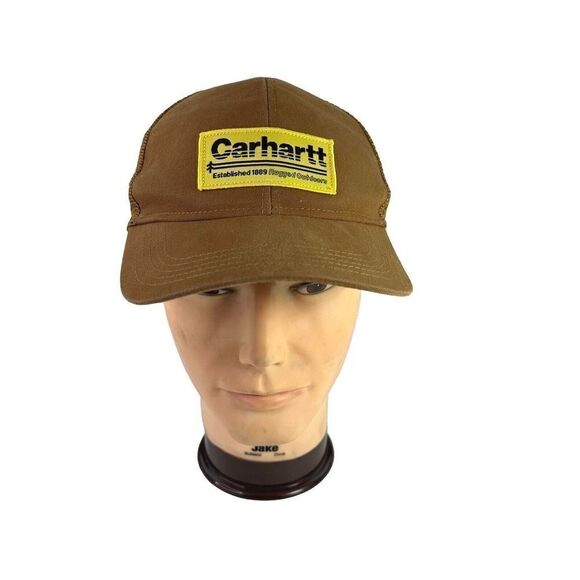 Carhartt Original Workwear CANVAS MESH-BACK OUTDOORS PATCH CAP Hats - Picture 1 of 8